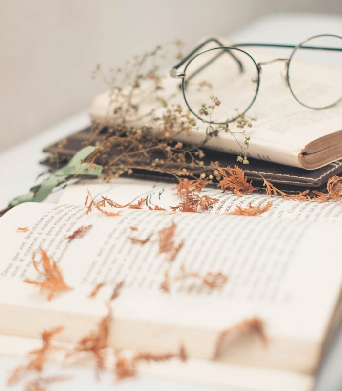 silver-framed-eyeglasses-on-top-of-open-books-3728085